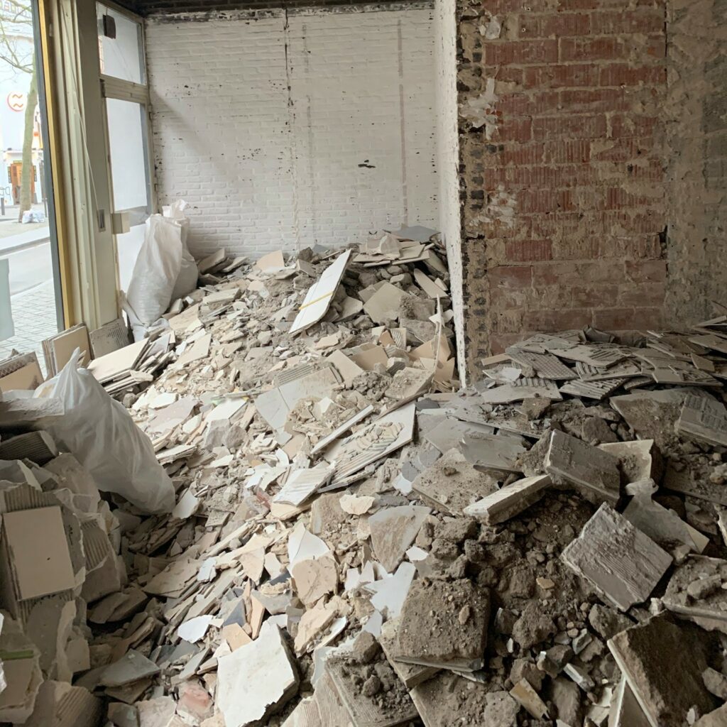 demolition at the gallery