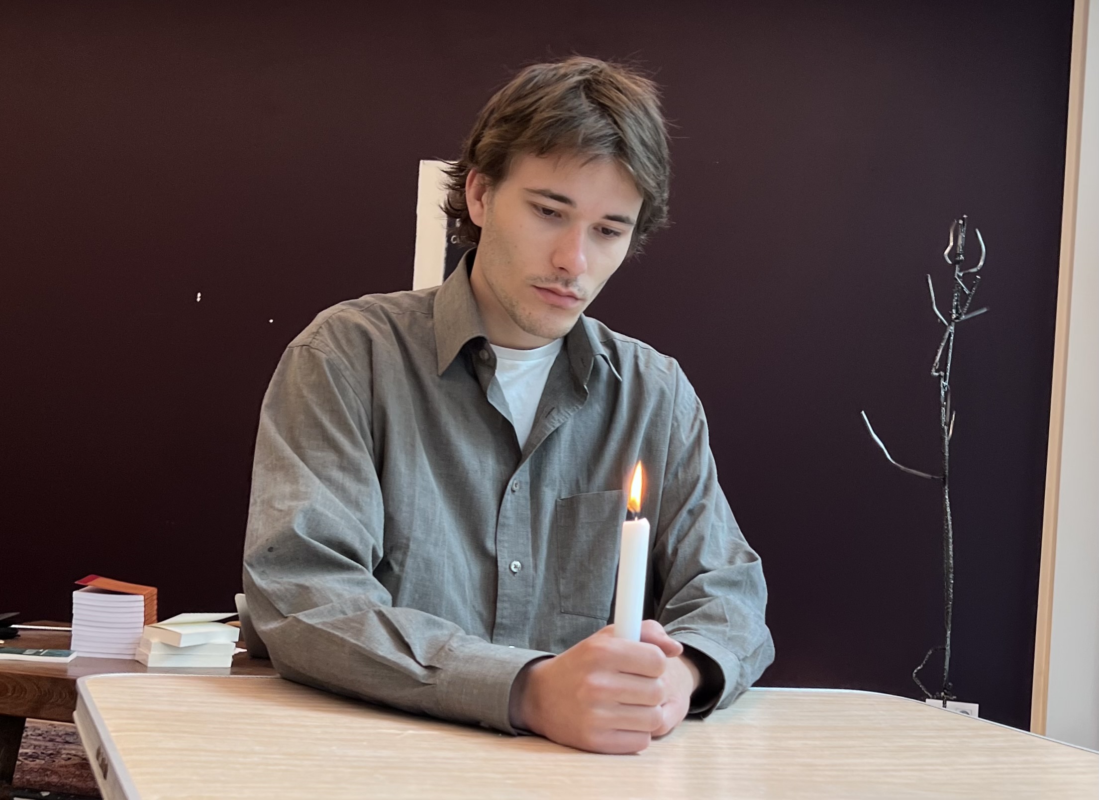 Performance with candle, Ruben De Smet