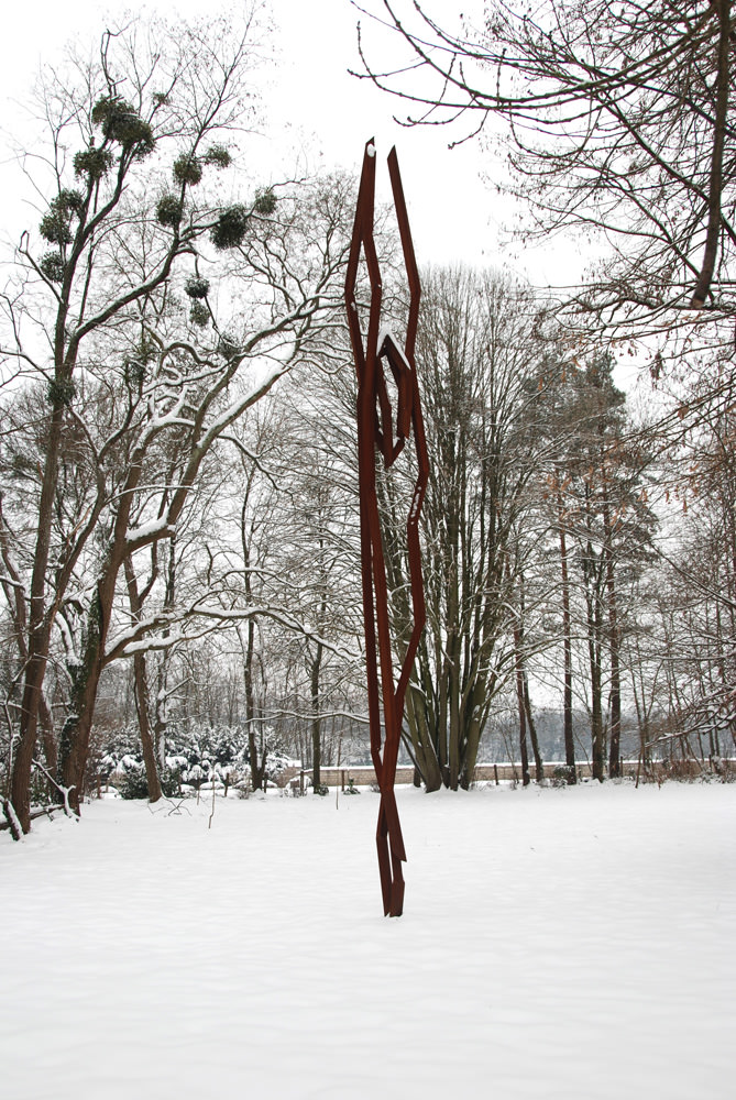 ZMORG, 2007 Signed and dated 100 mm solid square-bar steel 1040 x 130 x 120 cm (RS0021)