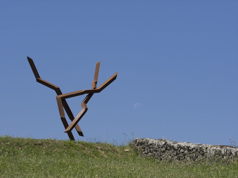 ROBERT SCHAD POKENT, 2012 100 mm solid square-bar steel 265 x 228 x 128 cm (RS0022)