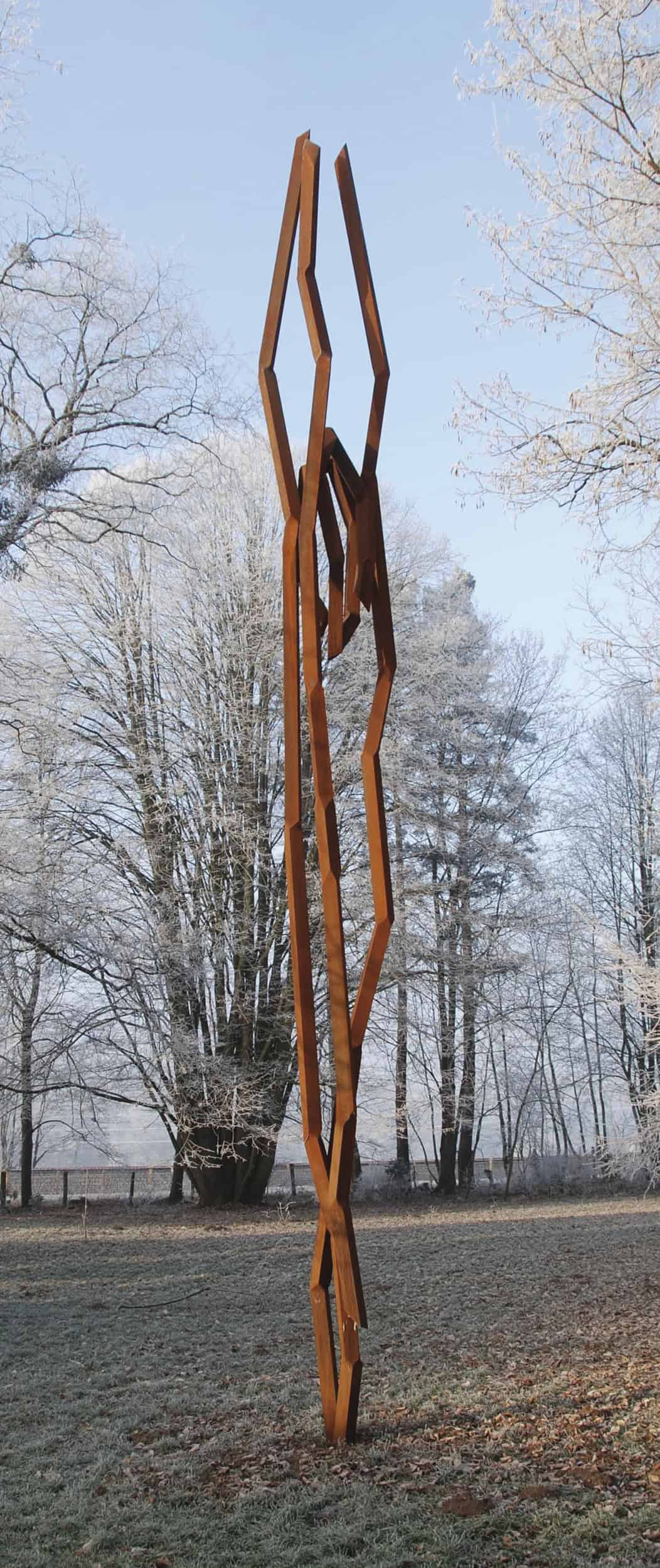 ZMORG, 2007 Signed and dated 100 mm solid square-bar steel 1040 x 130 x 120 cm (RS0021)